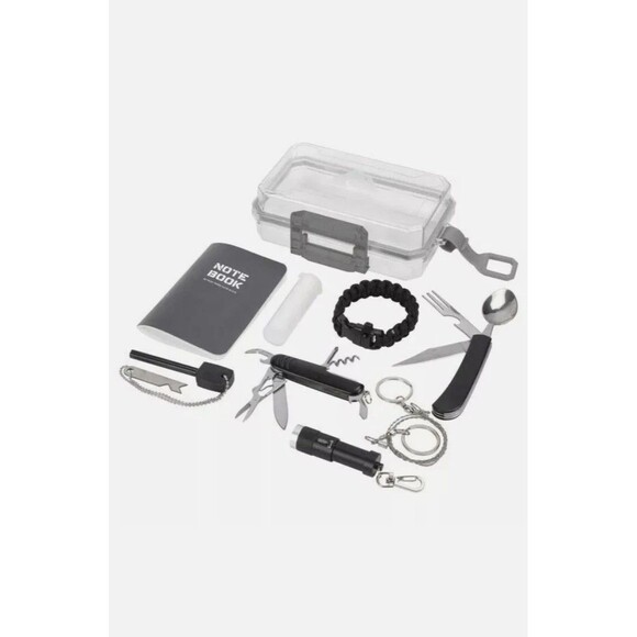 Ozark Trail 16-pc Survival Kit with Case Camping Hiking Emergency Multitool Gift - Picture 4 of 9